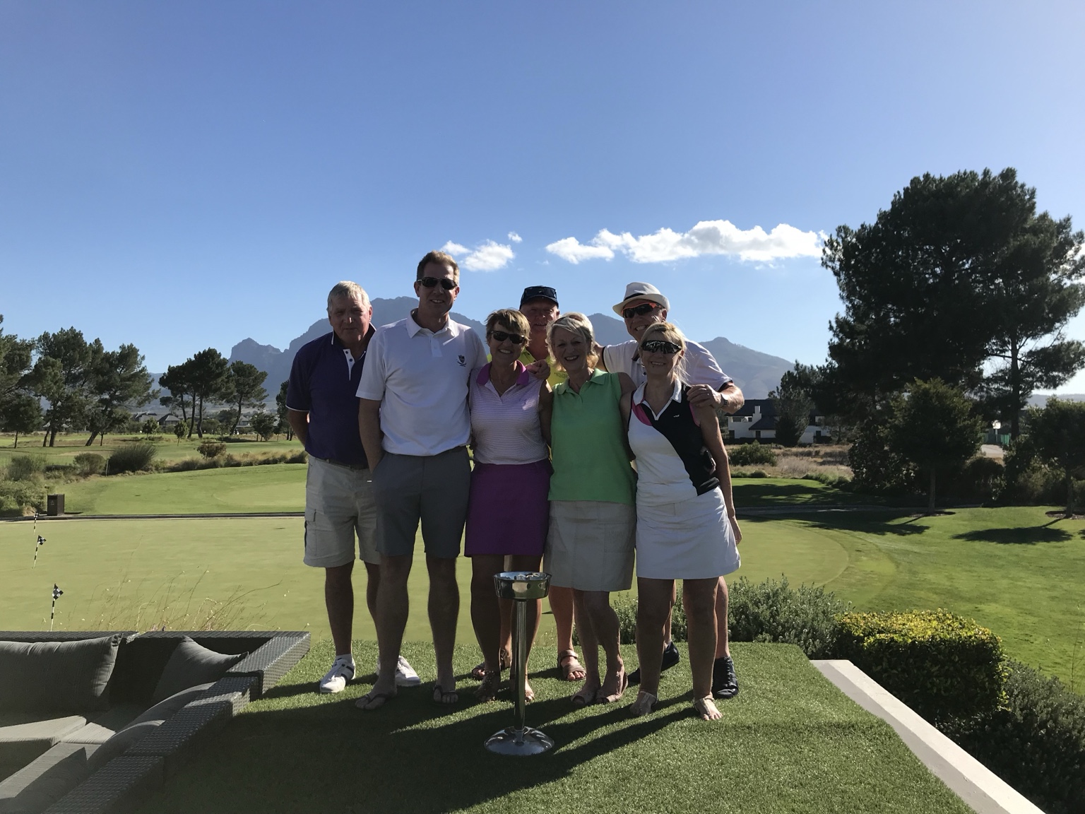 Steve with a golf travel group in South Africa