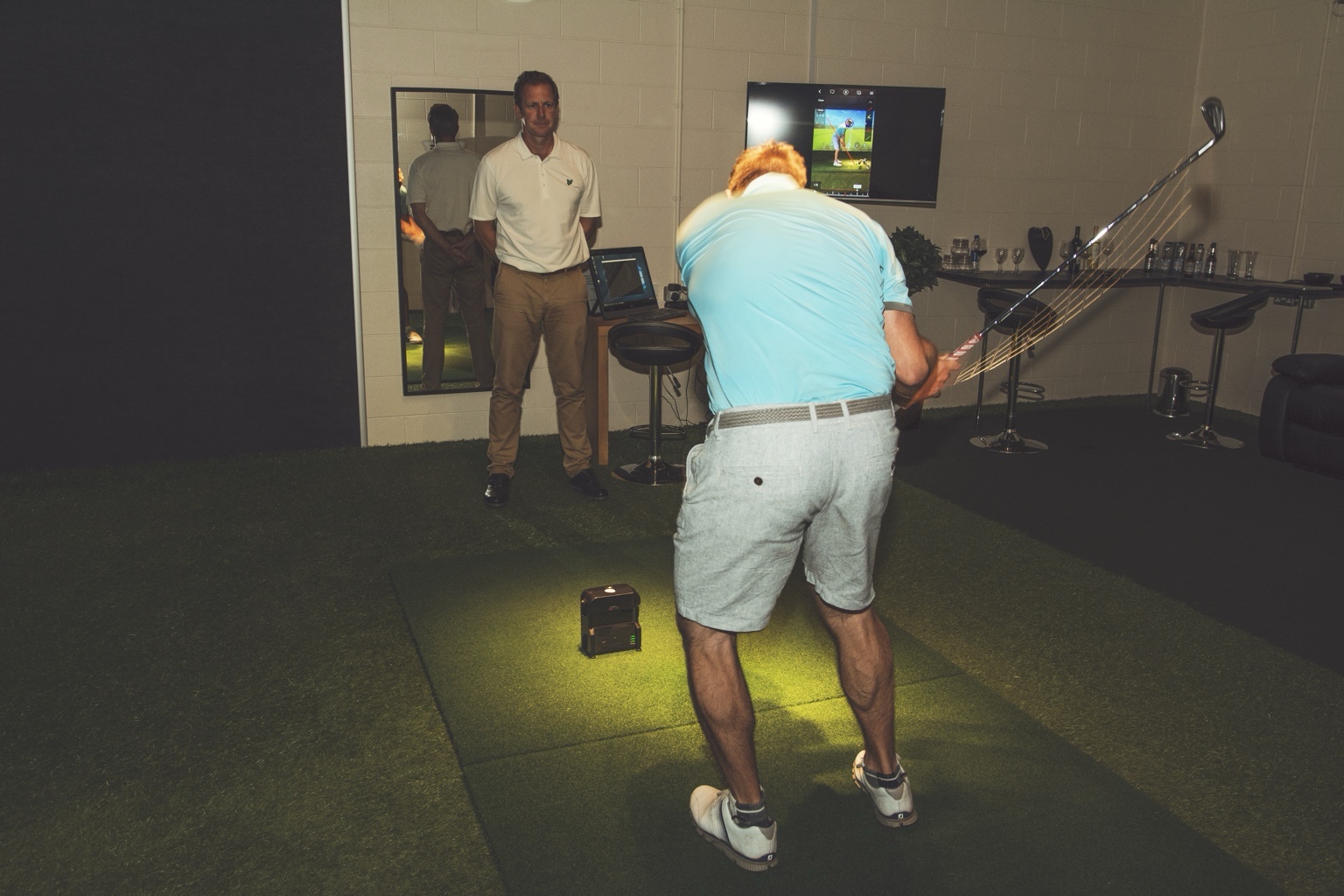 TrackMan coaching session